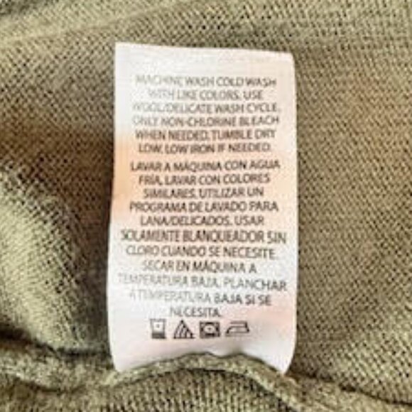 Terra & Sky Olive Green Open Front Longline Cardigan Sweater Women’s Plus 2X - Picture 10 of 10